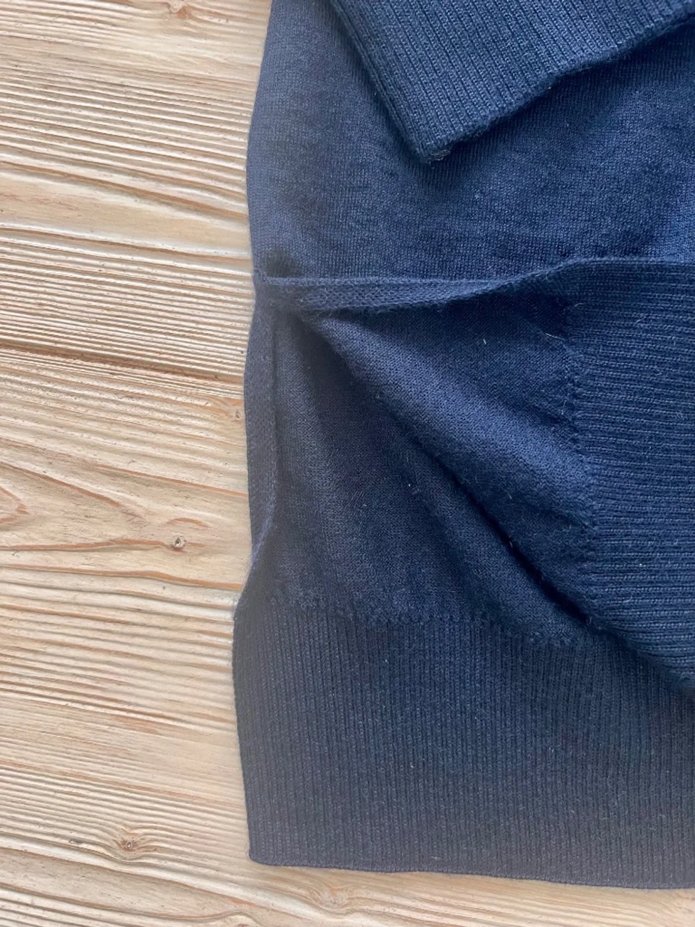 Falconeri 100% Cashmere Sweater Navy Lightweight Knit Size L Italian Classic